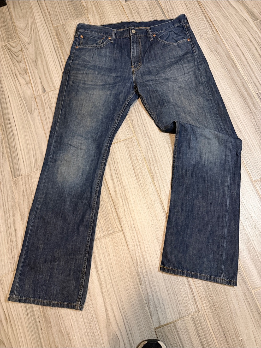 Levi's Men's Dark Blue Straight-Leg Jeans